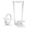 Clear 22 Oz Iced Coffee Tumbler with Lid and Straw P225056