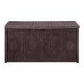 Brown 113 Gallon Plastic Deck Box X15610