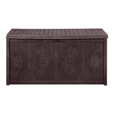 Brown 113 Gallon Plastic Deck Box X15610
