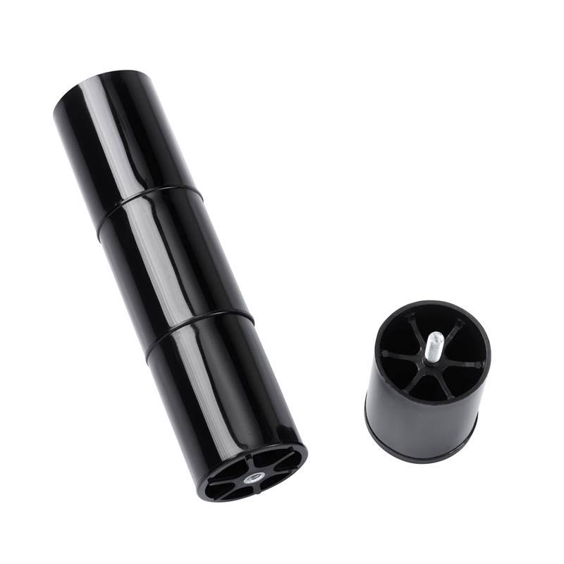 Adjustable Twin Long Metal Bed Base in Black U2078