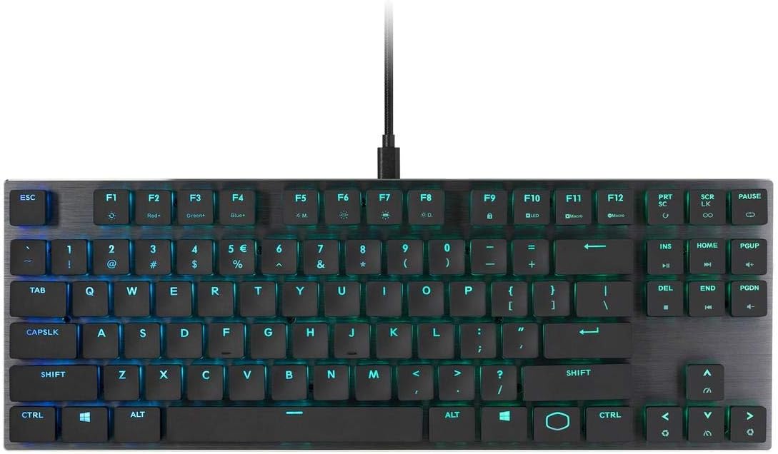 Renewed Tenkeyless Mechanical Keyboard with Cherry MX Low Profile Switches W2193