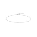 14K White Gold Adjustable Figaro Chain Anklet X769919