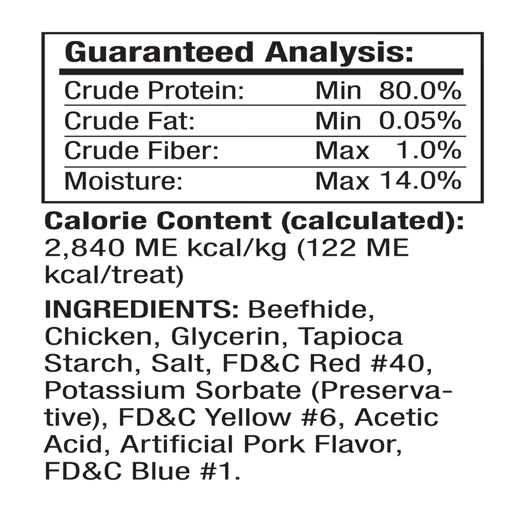 Triple Flavor Dog Chews, 6 Treats W897