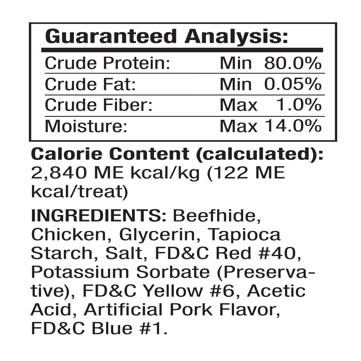 Triple Flavor Dog Chews, 6 Treats W897