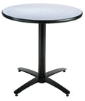 36in Round Pedestal Table with Arched X-Base W170793
