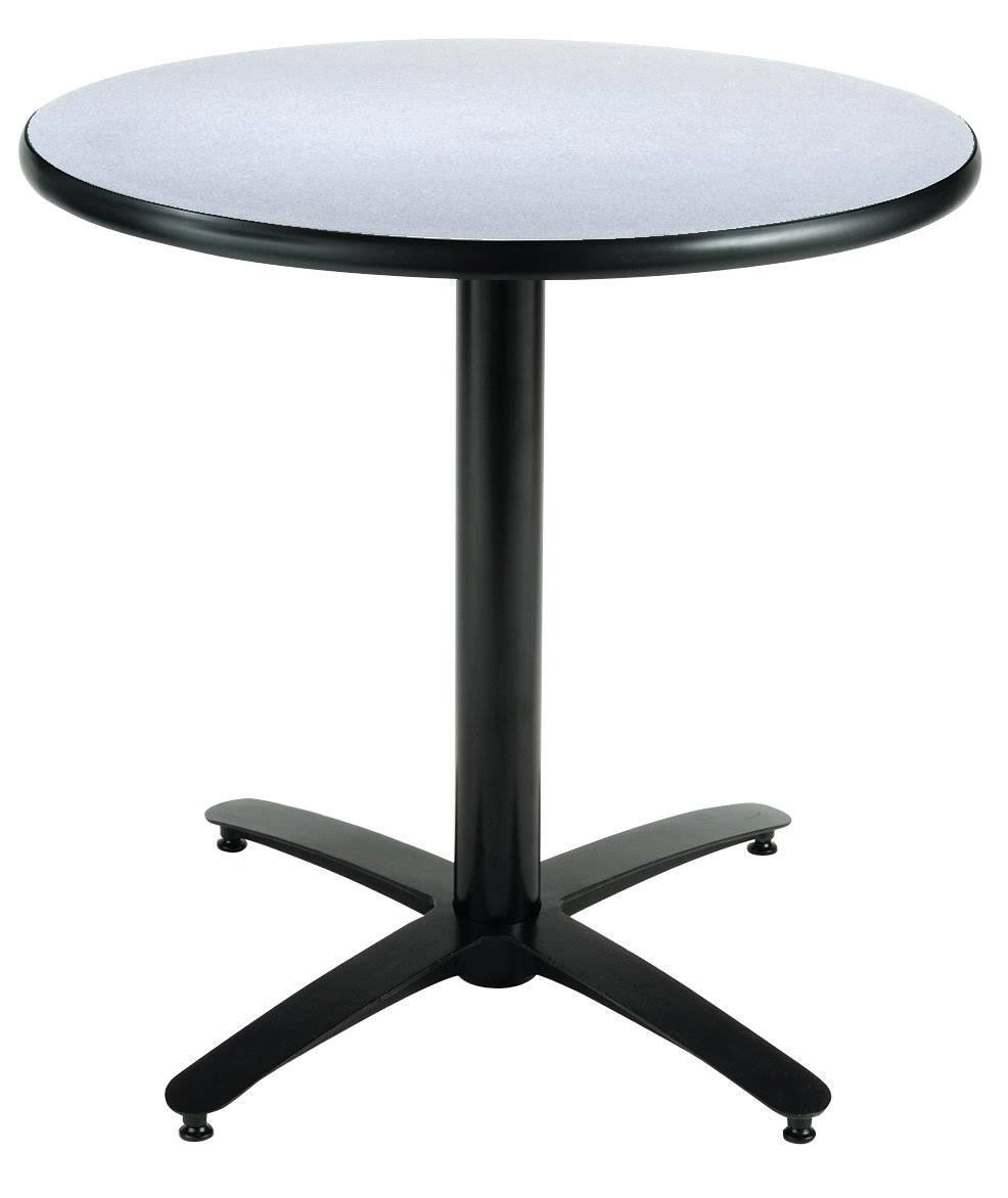 36in Round Pedestal Table with Arched X-Base W170793