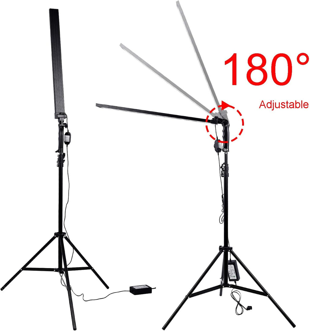36w Dimmable LED Video Handheld Lights Photography Studio Continuous Output Lighting Kit with Tripod Stand P3619