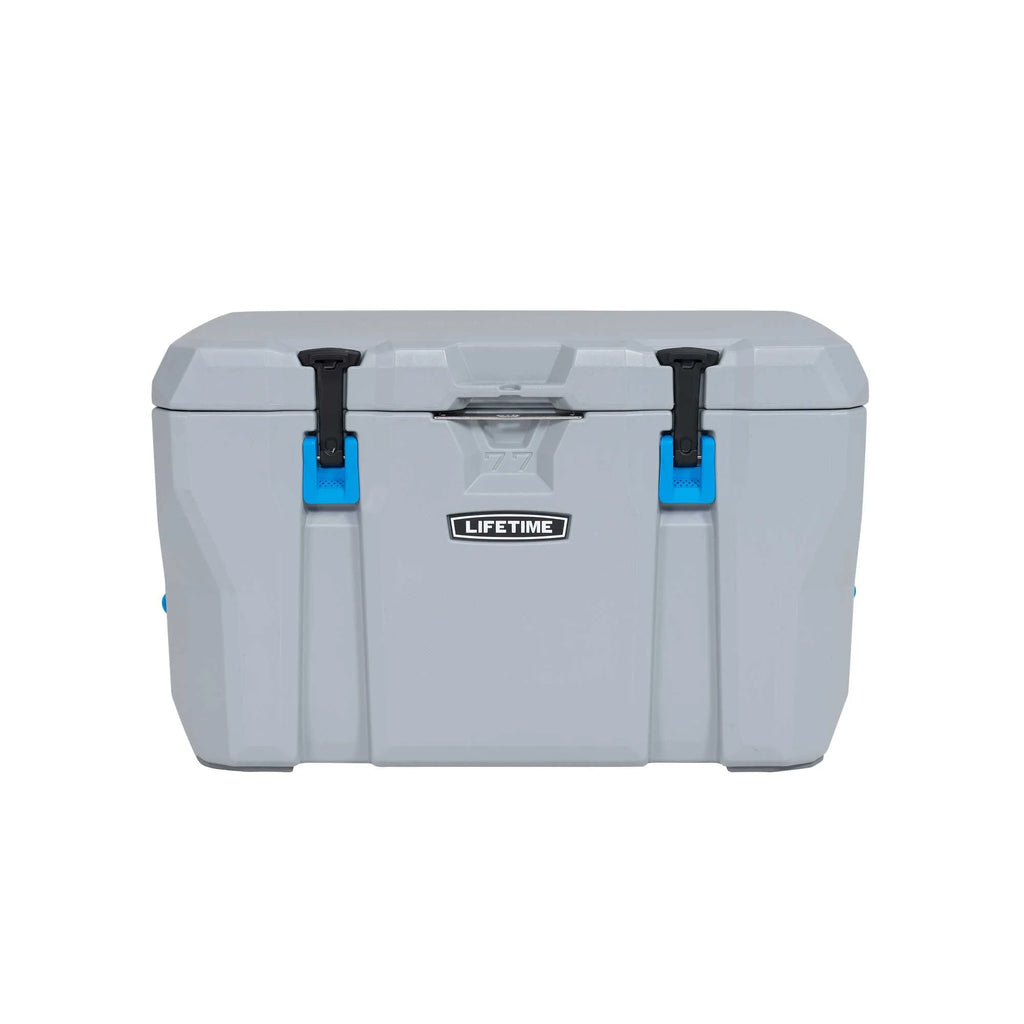 77 Quart Polyethylene Cooler, Light Gray T6031