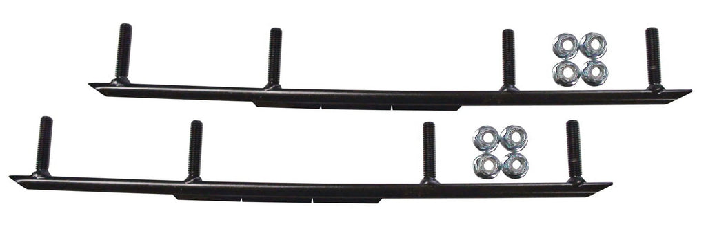 Green XT Snowmobile Skis with 8" Round Bars Complete Kit G793083