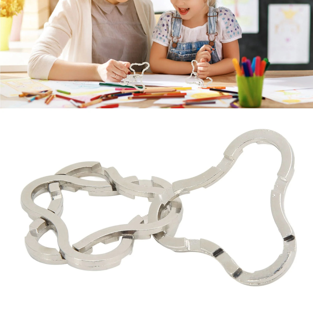 Cast Metal Coaster Puzzle Toy C3093