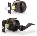 6 Pack Oil Rubbed Bronze Passage Door Levers D2982