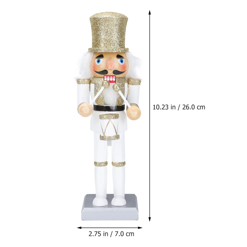 White Wooden Nutcracker Soldier Doll Christmas Decor J773255