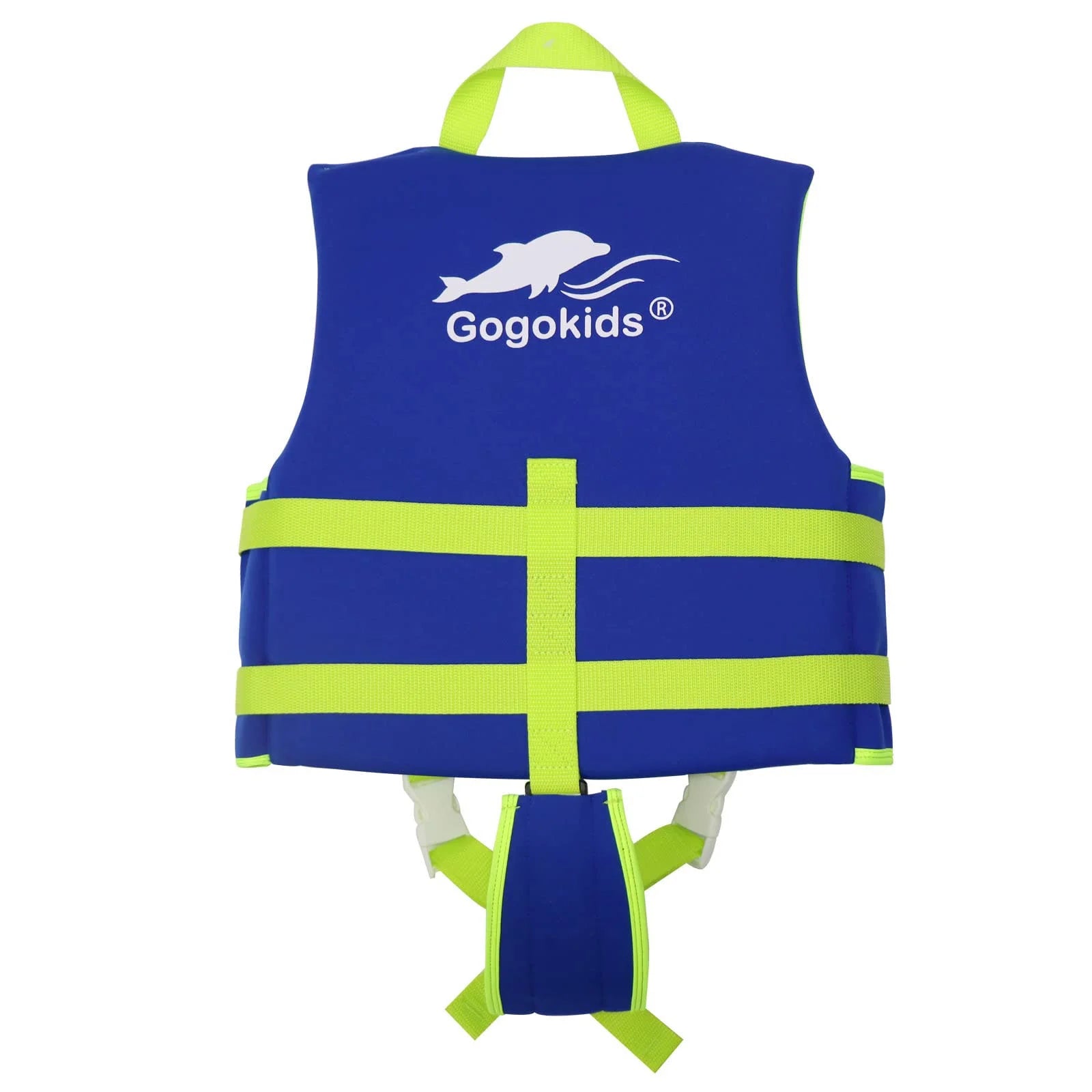 Blue Inflatable Kids Life Jacket with Adjustable Safety Strap E749