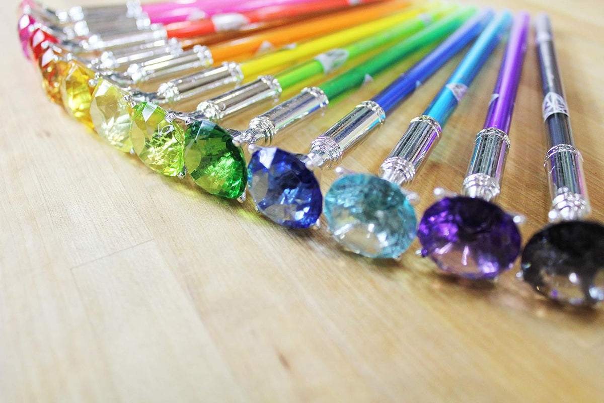 24 Pc Gel Pens with Rhinestone Topper A5335