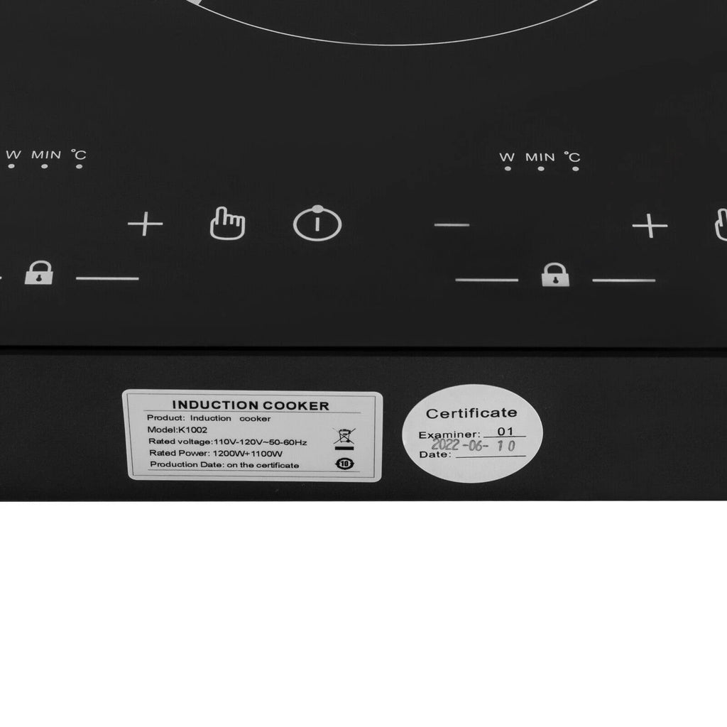Double Induction Cooktop with 2 Burner Independent Control 1200W+1100W G425