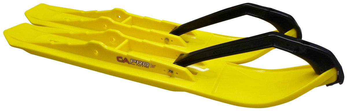 Yellow XCS Snowmobile Skis with 4.5" Shaper Bars Complete Kit L51763