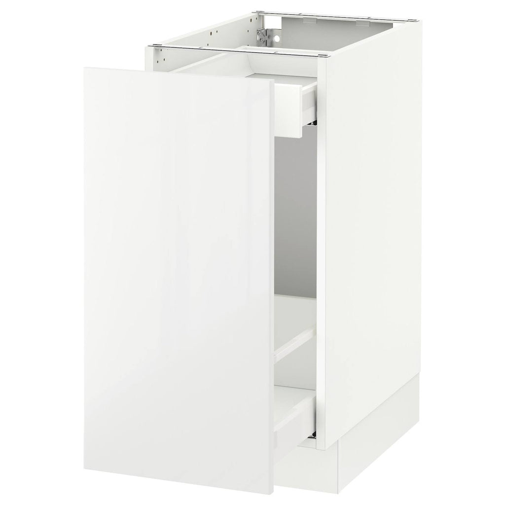 White Base Cabinet with Pull-Out Storage U763