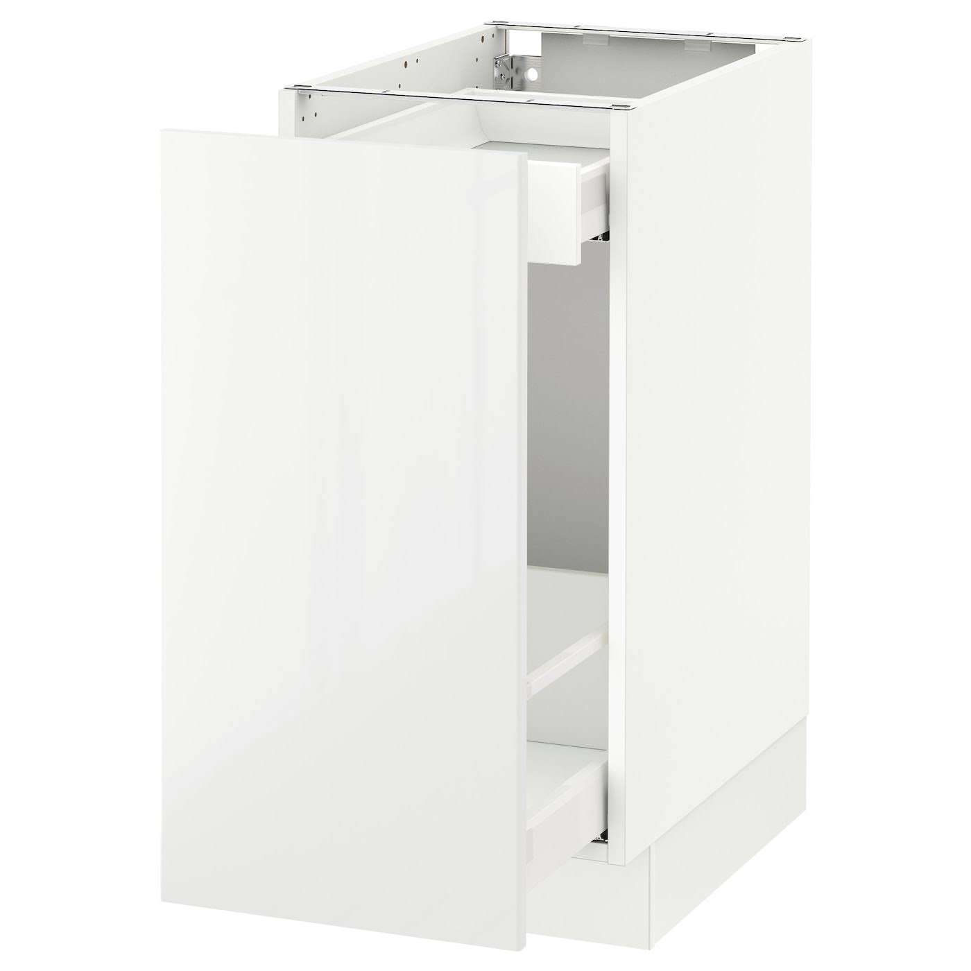 White Base Cabinet with Pull-Out Storage U763