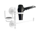 Matte White Hair Dryer Holder and Organizer V335025