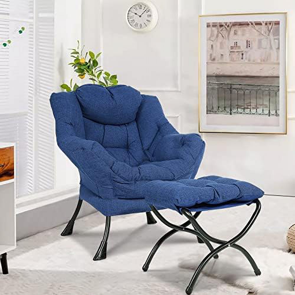 Modern Velvet Fabric Reclining Armchair with Side Pocket Z475900
