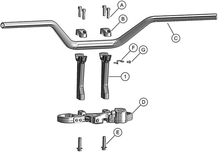 Motorcycle Handlebar Riser Clamp Z265