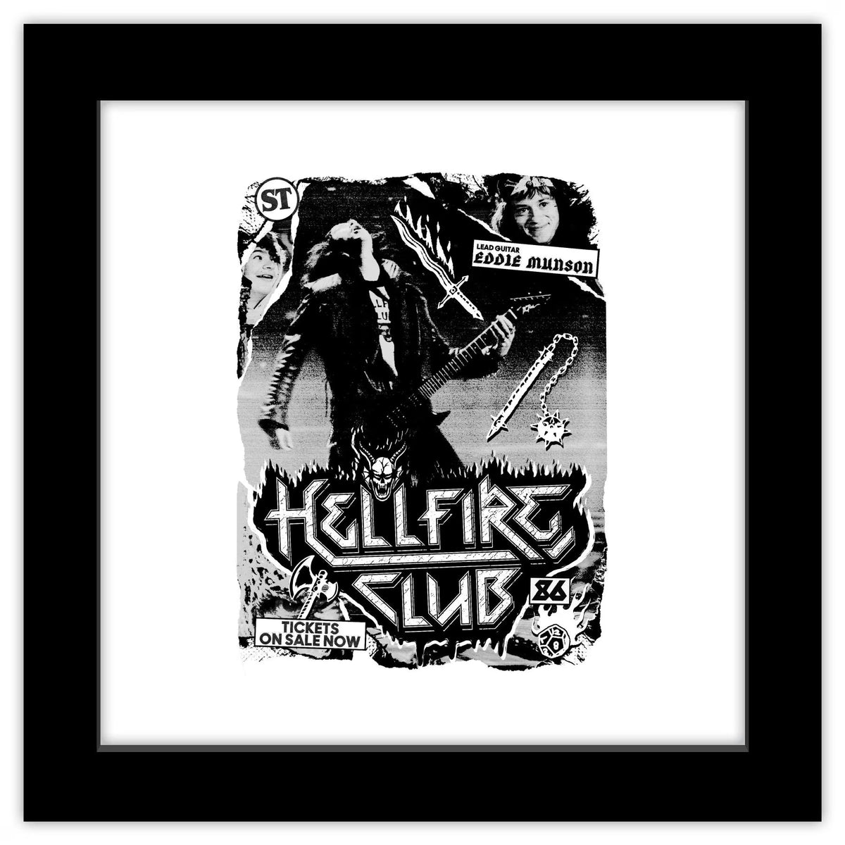 Black Framed Wall Art, 12" x 12" X611907