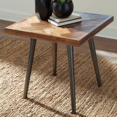 Light Brown Square End Table B187111