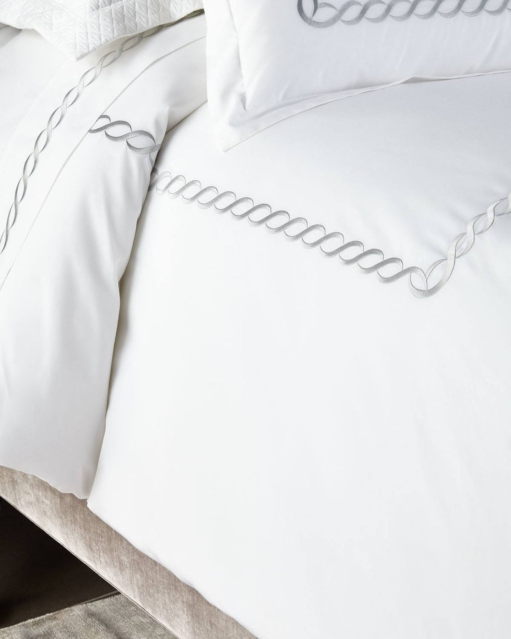 Silver Full-Queen Duvet Cover U21715