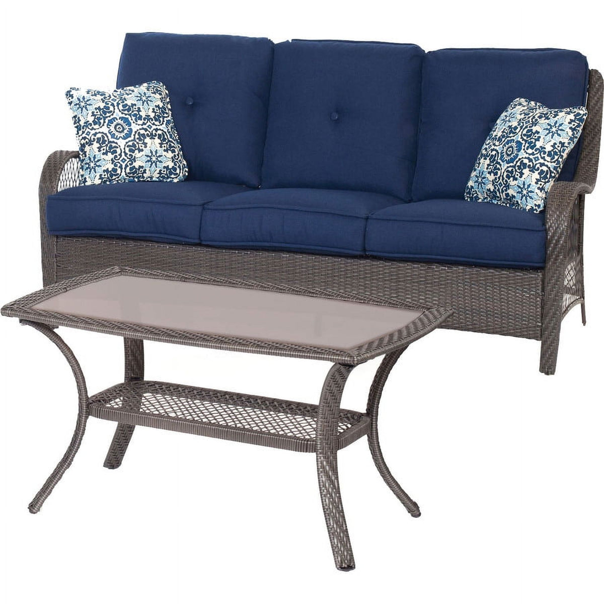 Navy Blue 4-Piece Patio Set K83897