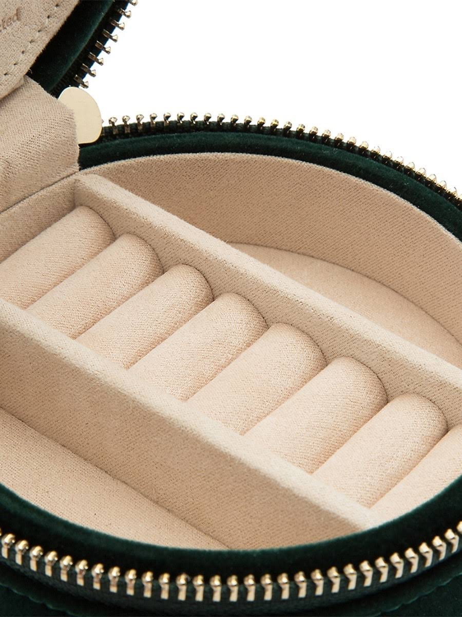 Grey Mink Round Travel Case M7484