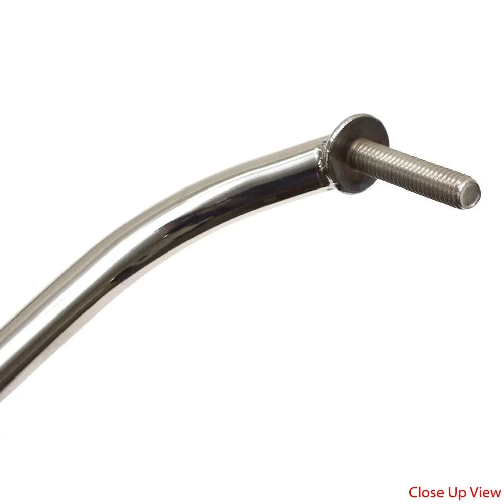 4-Post Polished Stainless Steel Corner Grab Rail I21761