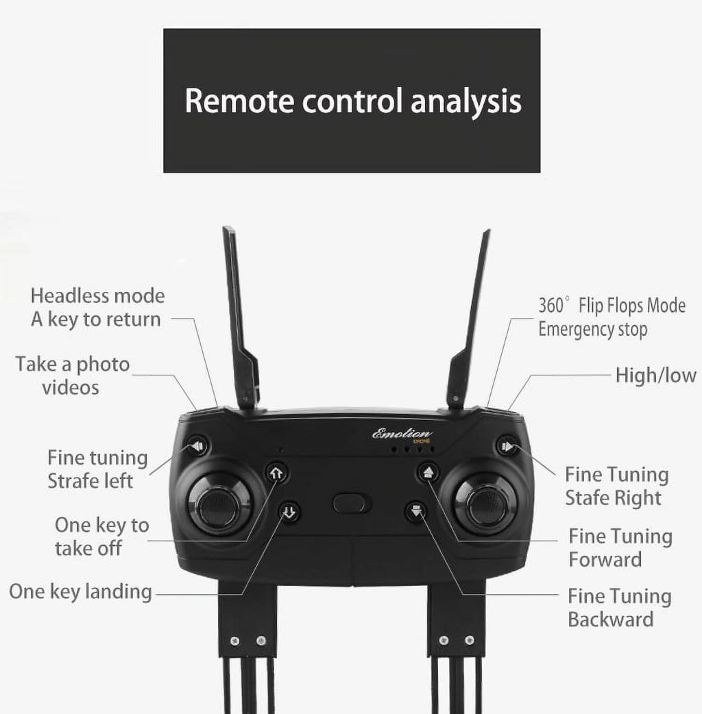 4K Folding Drone Quadcopter with Adjustable Camera J145