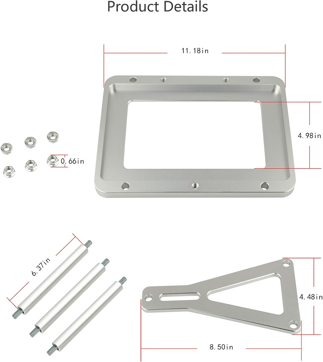 Billet Aluminum Battery Tray Hold Down Pack of 2 R456674