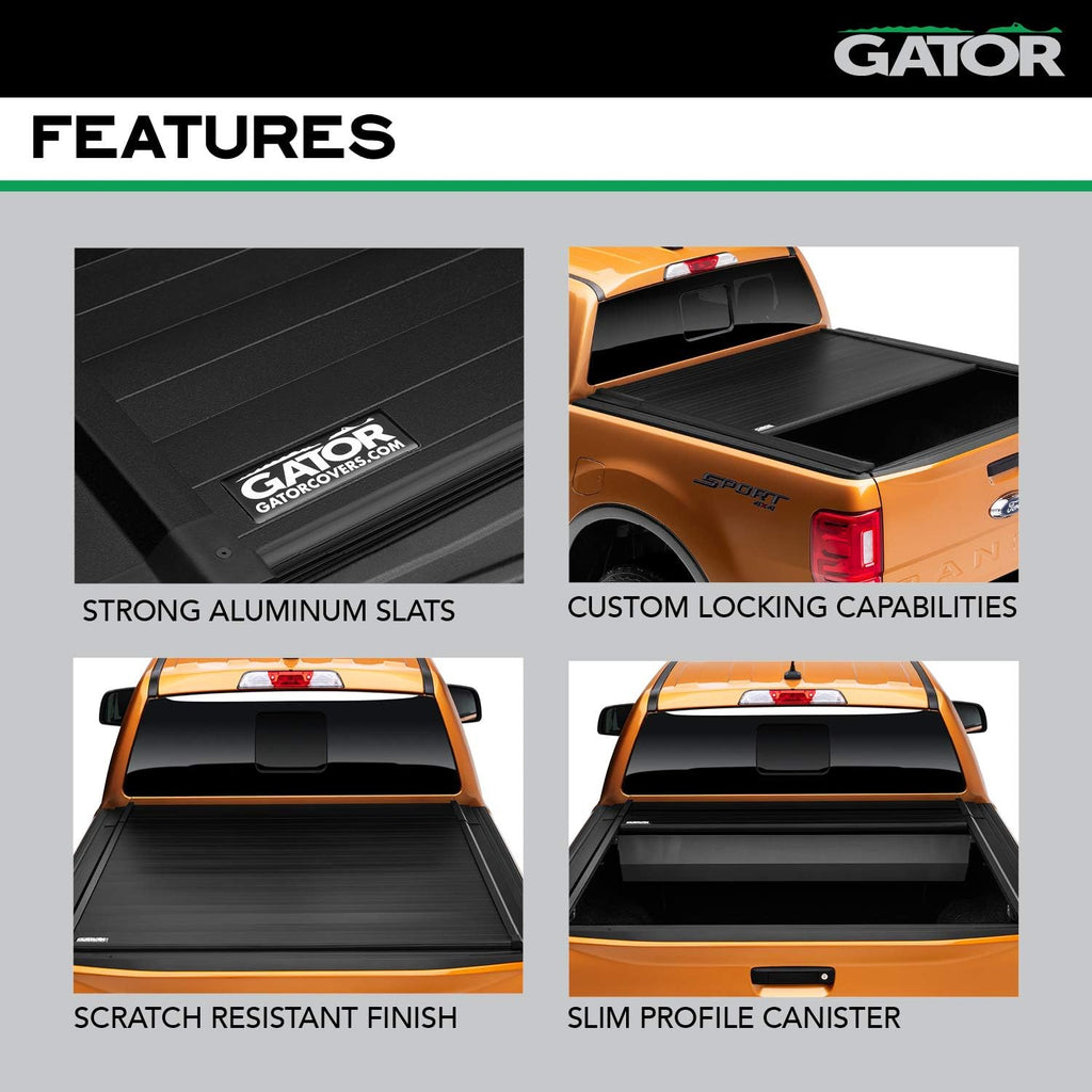 Retractable Truck Bed Tonneau Cover B2594