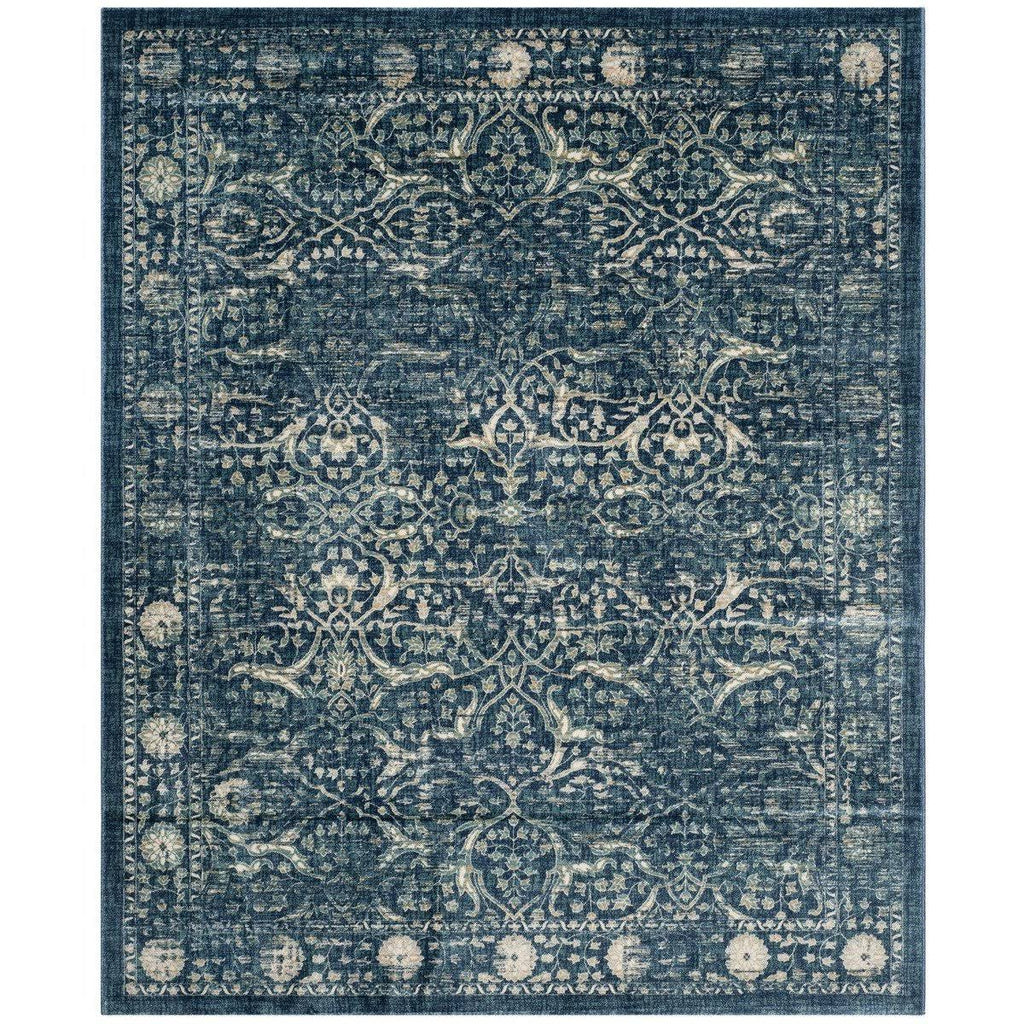 Navy / Beige Runner Rug S121