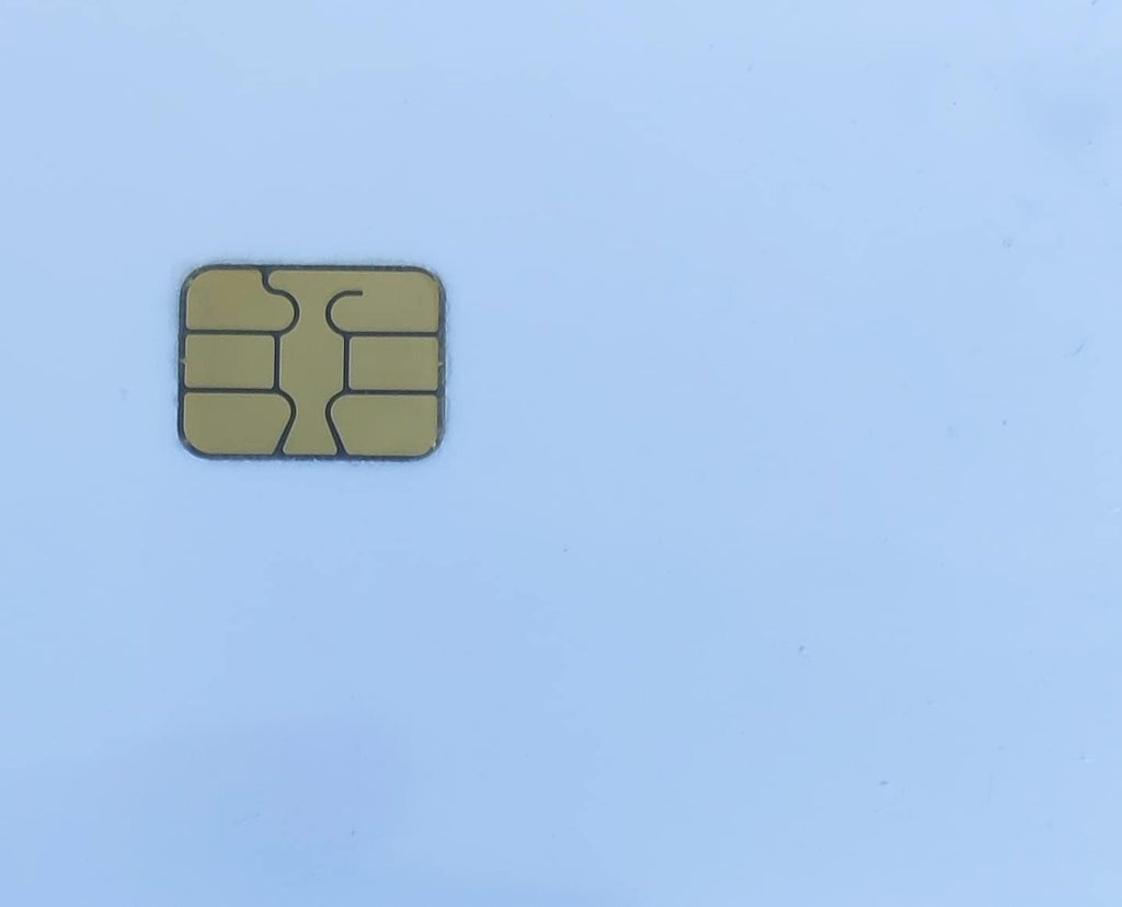10 Pack Blank White EMV Chip Cards with Magnetic Stripe I204016