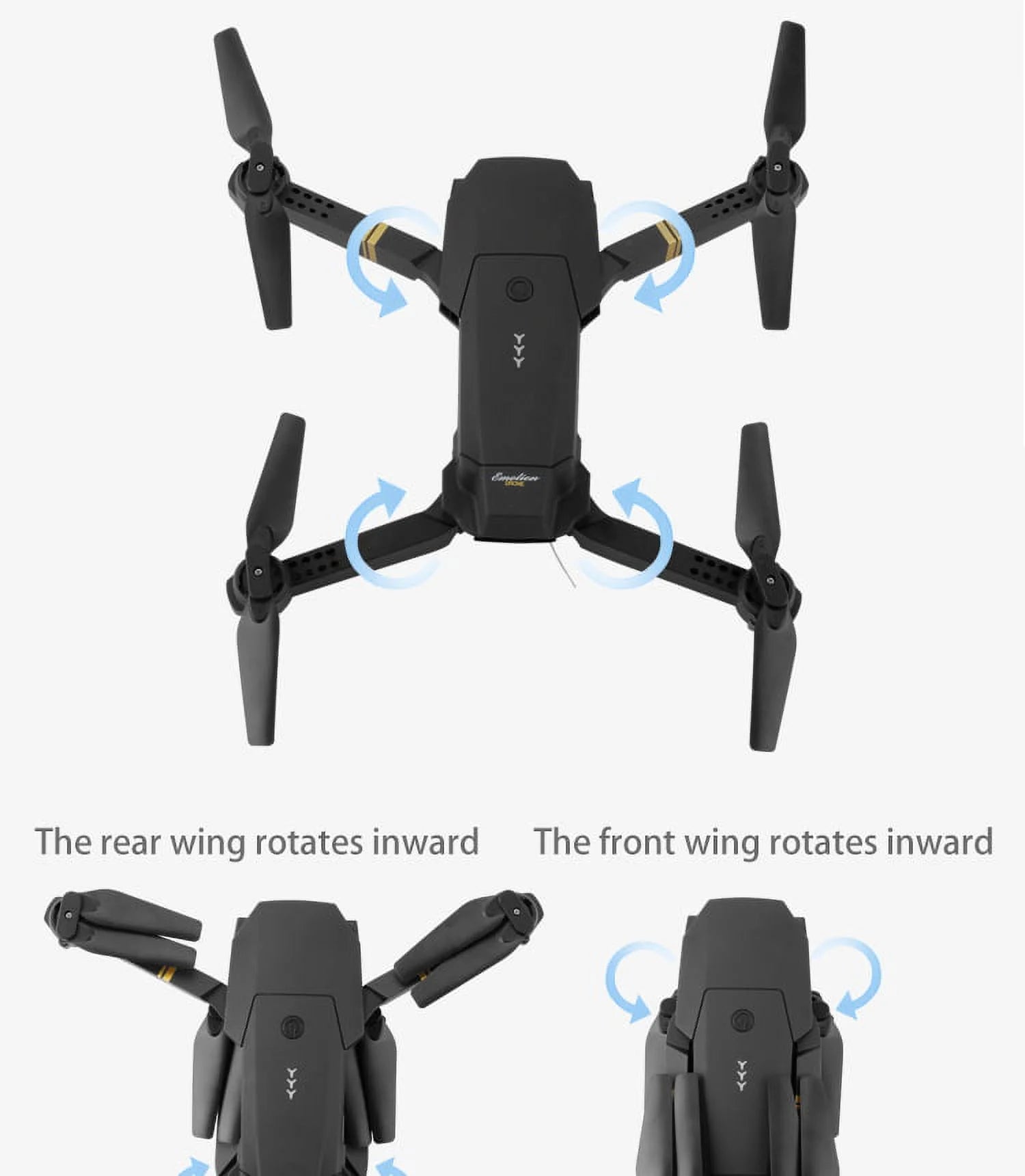 4K Folding Drone Quadcopter with Adjustable Camera J145