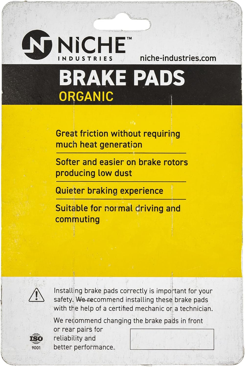 Rear Organic Brake Pad Set 4 Pack W823