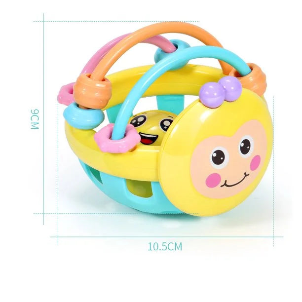 Rattle Ball Sensory Teether Toy Silicone Non-Toxic BPA Free I8795