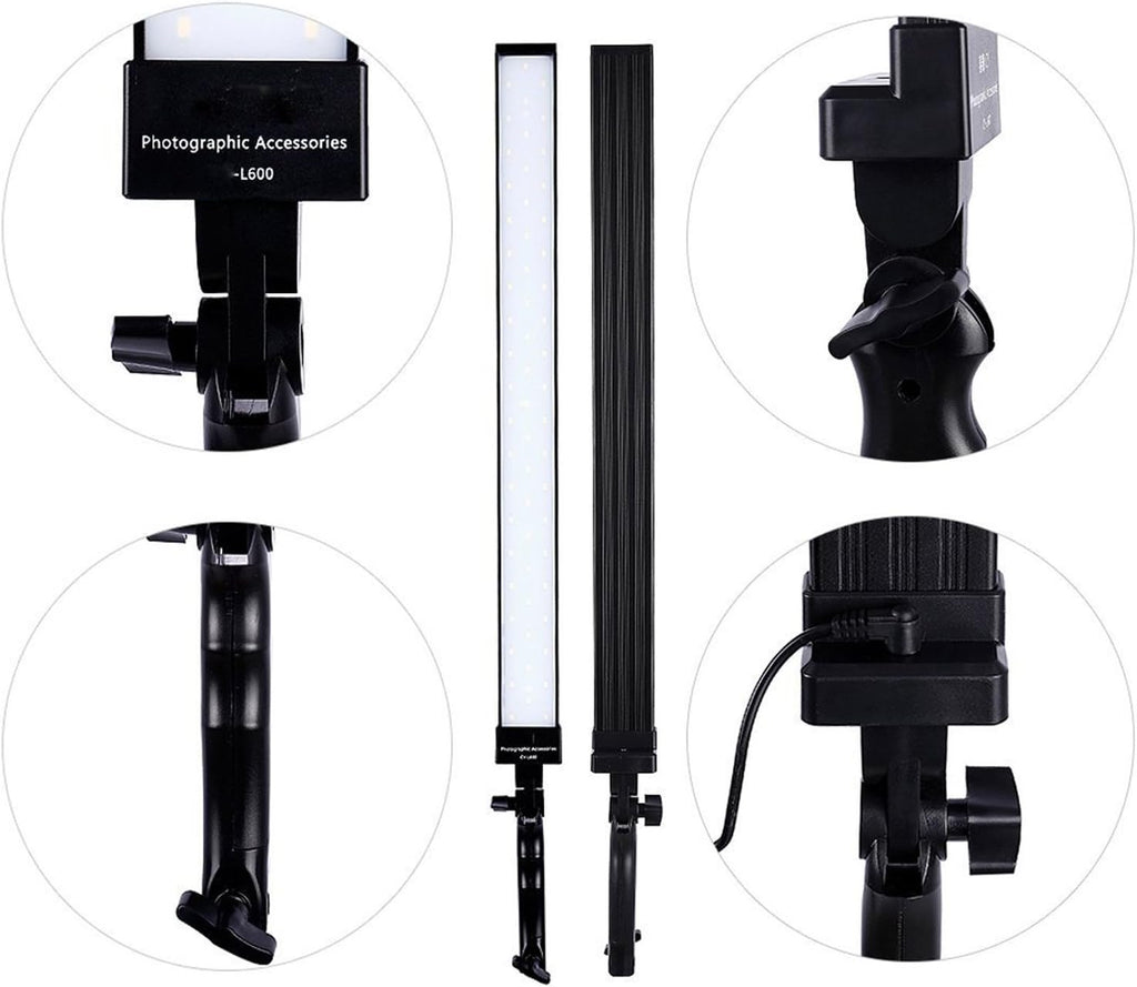 36w Dimmable LED Video Handheld Lights Photography Studio Continuous Output Lighting Kit with Tripod Stand P3619