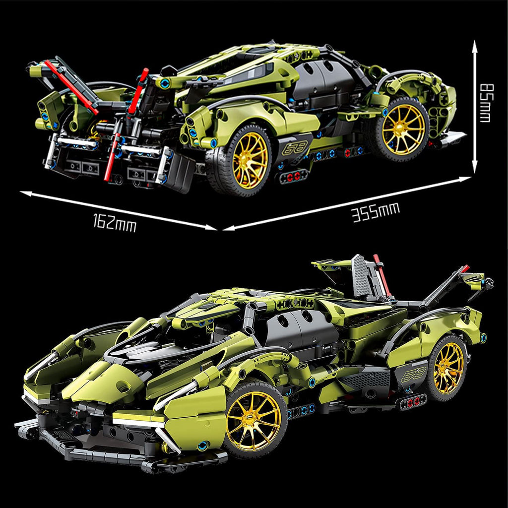 1:14 Scale MOC Building Blocks Car Model Toys, 1039 Pieces O158555
