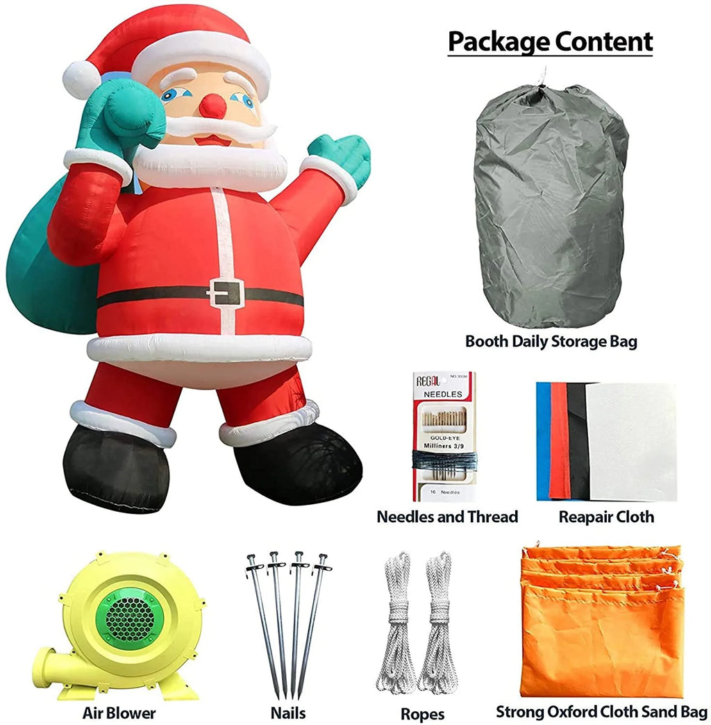 Giant Yard Inflatable Santa Claus with Blower 26' T684
