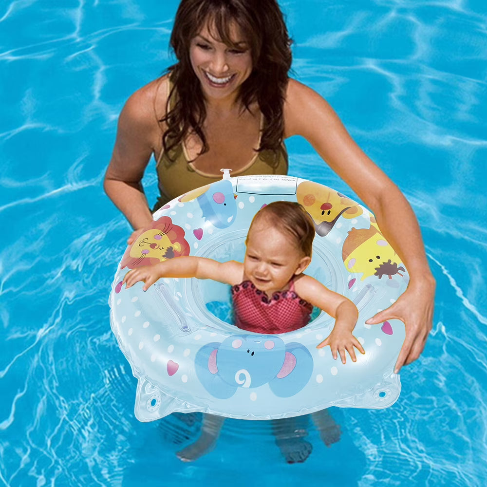 Blue Inflatable PVC Baby Swimming Pool Ring C28461
