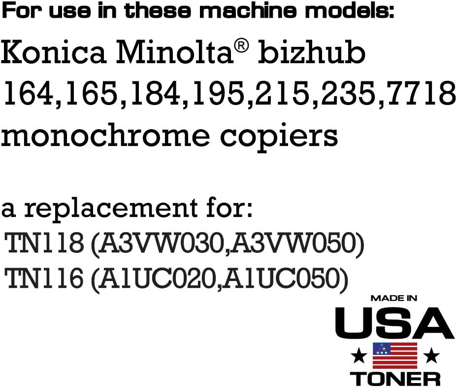 TN-118 Black Toner Cartridges, 4 cartridges Z9961