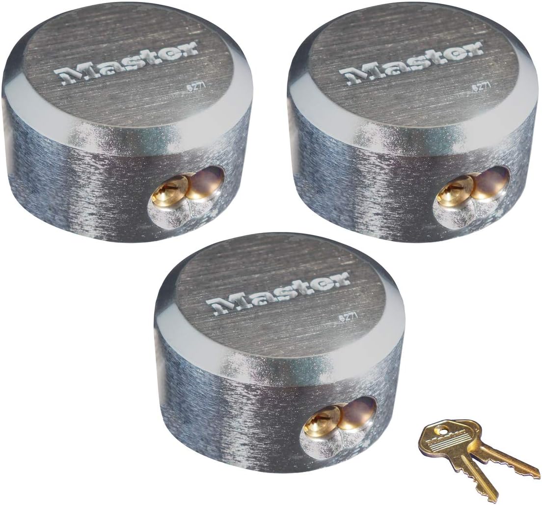 10 Pack Chrome Rekeyable Pin Tumbler Padlock U14453