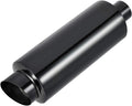 Polished Stainless Steel Black Coated Exhaust Tip Muffler Pack of 2 L707