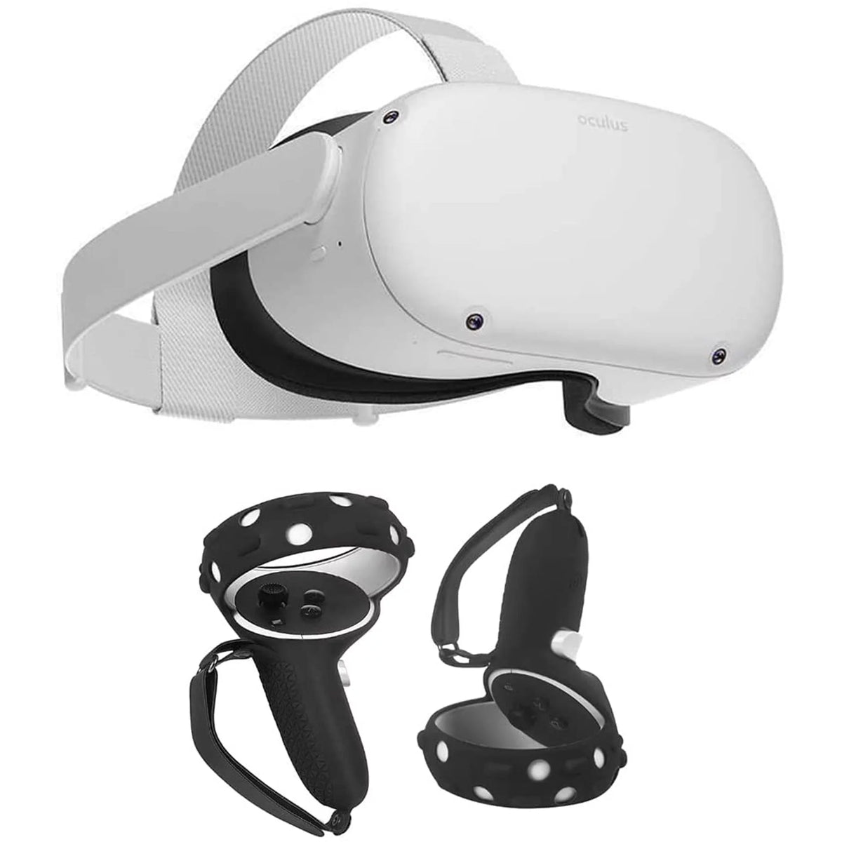 256 GB VR Headset with Silicone Controller Grip Cover F5723