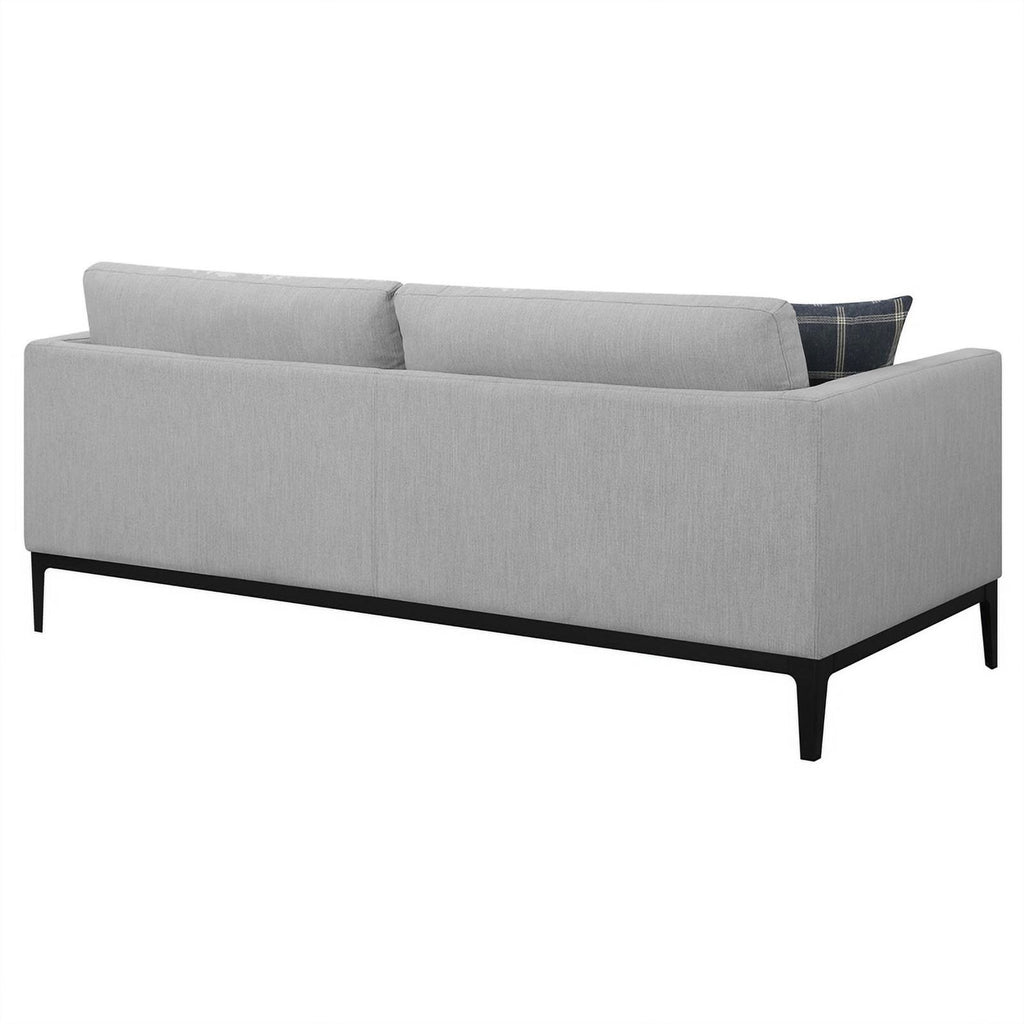 Light Gray Upholstered Fabric Sofa E307