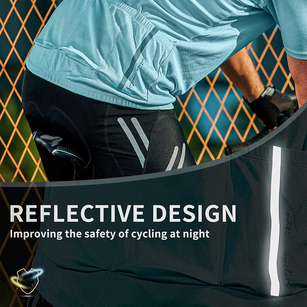 Short Sleeve Cycling Jersey with Three Pockets G5611