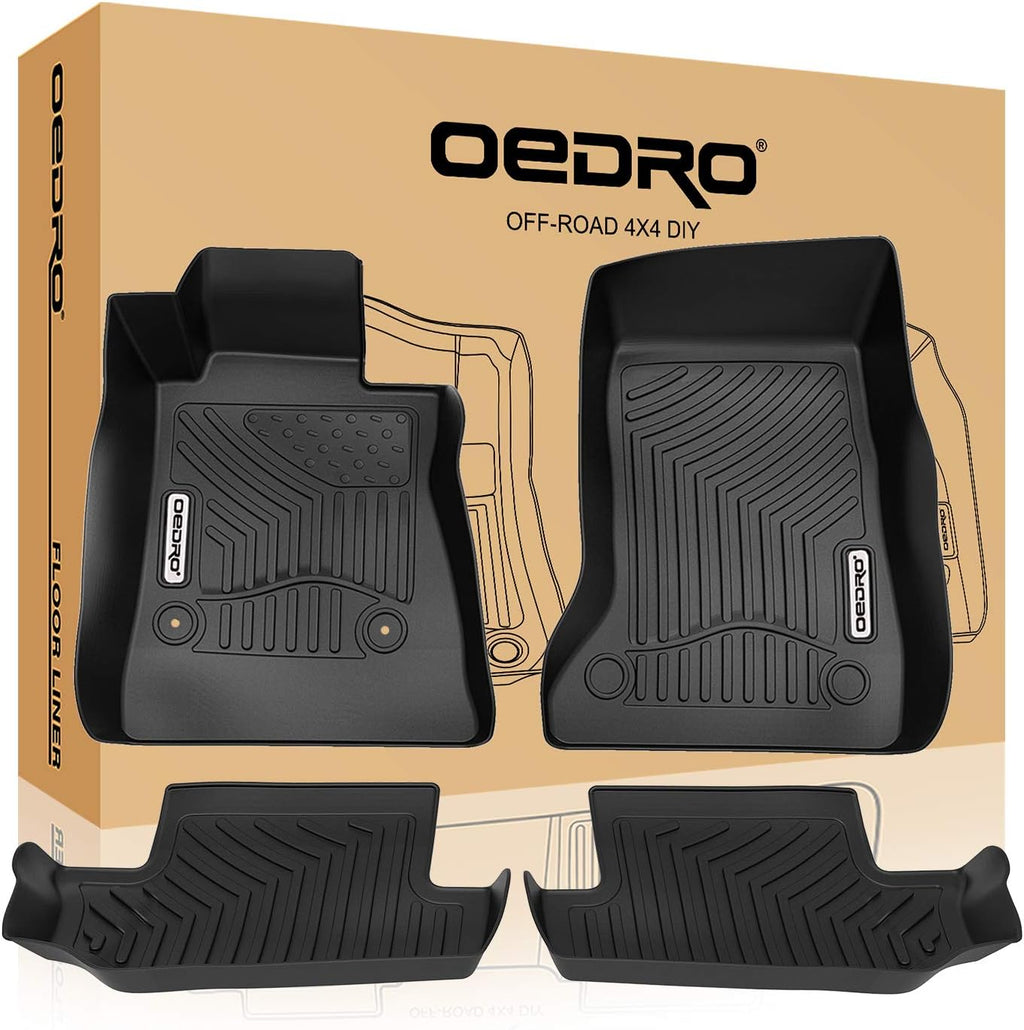 Black TPE Floor Mats Full Set Liners M94023